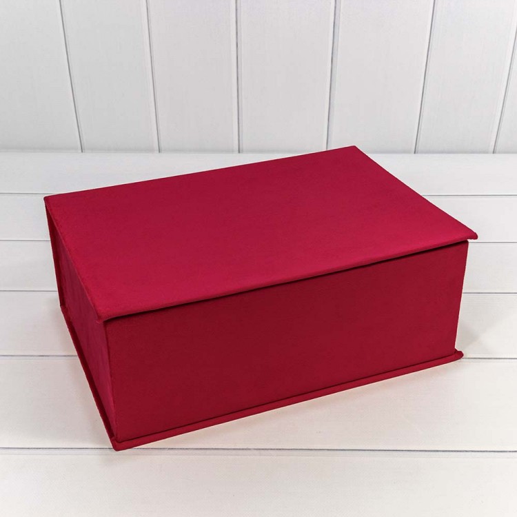 Коробки "Книжка" Набор 1/6 39,5*27,5*15 "Бархат" Красный 1/6 Арт: 720450/3