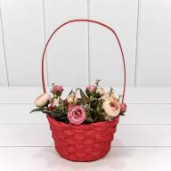 Корзина плетёная Круглая 16*10/30 с ручкой &quot;Береста&quot; (ассортимент) 1/240 Арт: 420-200 - Корзина плетёная Круглая 16*10/30 с ручкой "Береста" (ассортимент) 1/240 Арт: 420-200