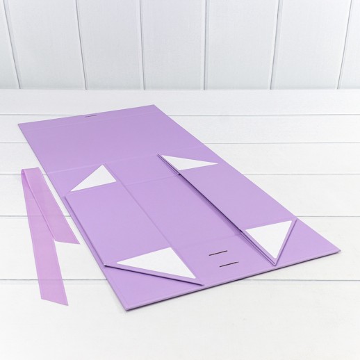 Коробка Прямоугольная 28,2*20*9,2 складная на магнитах Сиреневый 1/48 Арт: 721226/1537
