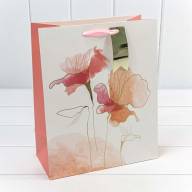 Пакет подарочный с тиснением "Цветы акварель" (микс) 26*32*10 210г 1/20 1/240 Арт: 000227C - Пакет подарочный с тиснением "Цветы акварель" (микс) 26*32*10 210г 1/20 1/240 Арт: 000227C
