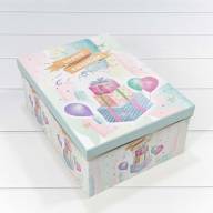 Коробки Прямоугольные Набор 1/3 30,5*22*12,5 Голубой 1/16 Арт: 7205010/1 - Коробки Прямоугольные Набор 1/3 30,5*22*12,5 Голубой 1/16 Арт: 7205010/1