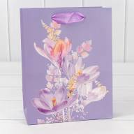 Пакет подарочный с блёстками "Цветы акварель" (микс) 18*23*10 210г 1/20 1/360 Арт: 000197E - Пакет подарочный с блёстками "Цветы акварель" (микс) 18*23*10 210г 1/20 1/360 Арт: 000197E