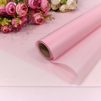 Плёнка 0,58*10м матовая однотонная 50мкм Светло-розовый 1/30 Арт: 001357/7