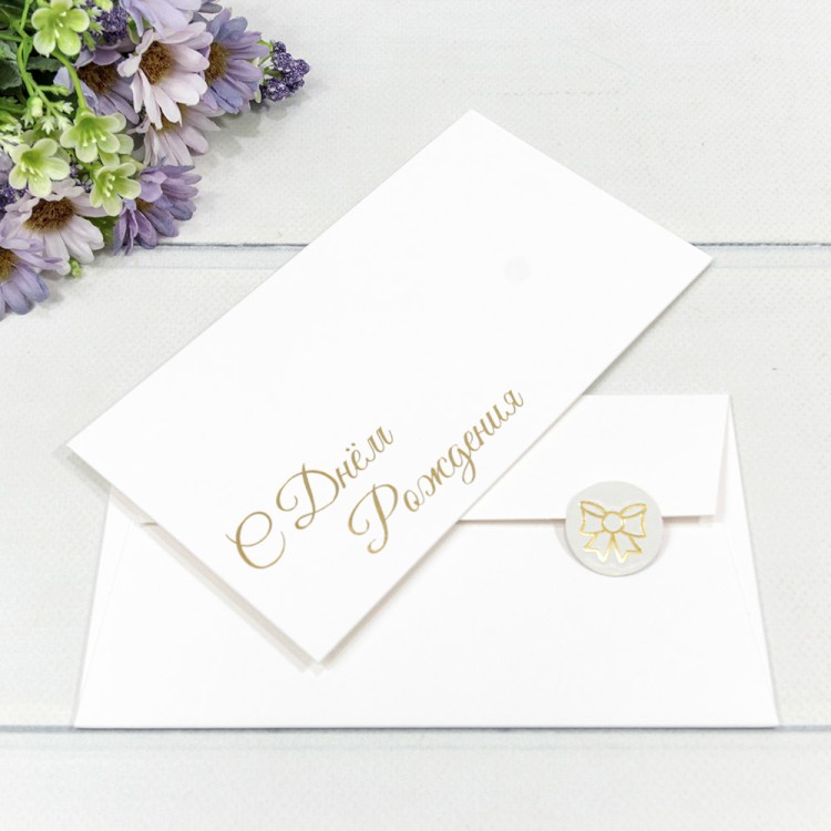 Конверт подарочный 16,9*9,4см 1109 1/10 1/250 Арт: 003011/9