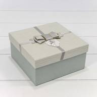 Коробки Квадратные Набор 1/3 19*19*9,5 с бантом &quot;For You&quot; Серый 1/36 Арт: 7201530/7 - Коробки Квадратные Набор 1/3 19*19*9,5 с бантом "For You" Серый 1/36 Арт: 7201530/7