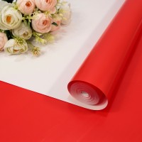 Плёнка 59см 800г двухсторонняя 65мкм Красный/Белый 1/6 1/12 Арт: 80004/2347