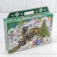 Коробка Сборная 31*27*6,5 &quot;Новогодний экспресс&quot; 1/50 Арт: 7302380 - Коробка Сборная 31*27*6,5 "Новогодний экспресс" 1/50 Арт: 7302380