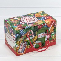 Коробка Сборная 20*12*12 "Ёлочные игрушки" 1/50 Арт: 7302379