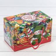 Коробка Сборная 20*12*12 &quot;Ёлочные игрушки&quot; 1/50 Арт: 7302379 - Коробка Сборная 20*12*12 "Ёлочные игрушки" 1/50 Арт: 7302379