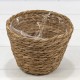 Корзина плетёная Круглая 15*12 (±5%) из камыша Натуральный 1/80 Арт: 420137/3