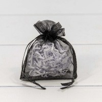 Мешочки из органзы 7*9 Чёрный 1/100 1/5000 Арт: 000801-11J