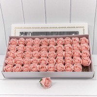 Декоративный цветок-мыло "Роза" класс А Умеренный розовый 5,5*4 50шт. 1/20 Арт: 420055/14