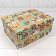Коробки Прямоугольные Набор 1/10 34*26*15,3 &quot;Merry Christmas&quot; 1/6 Арт: 730604/1691 - Коробки Прямоугольные Набор 1/10 34*26*15,3 "Merry Christmas" 1/6 Арт: 730604/1691