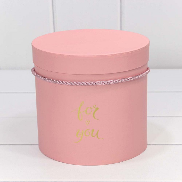 Коробки Цилиндр Набор 1/3 18*17 "For you" Розовый 1/12 Арт: 720112/153