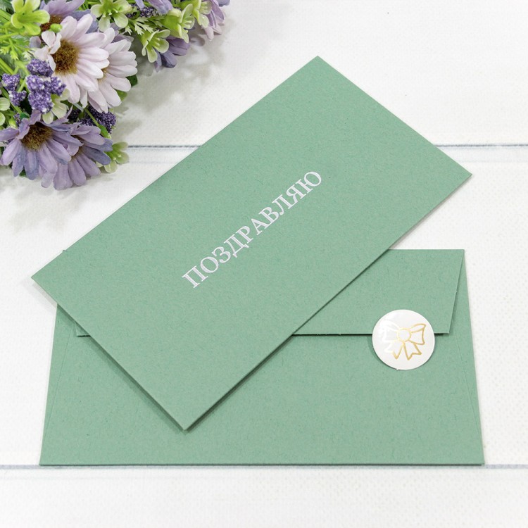 Конверт подарочный 16,9*9,4см 1311 1/10 1/250 Арт: 003013/11