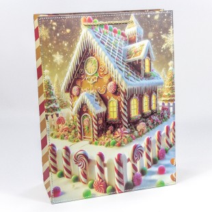 Пакет подарочный с тиснением "Новый год" (микс 564) 31*42*12 210г 1/20 1/120 Арт: 300564A
