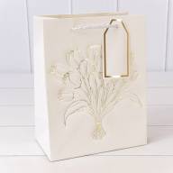 Пакет подарочный с тиснением "Букет" (микс) 18*23*10 210г 1/20 1/360 Арт: 000330E - Пакет подарочный с тиснением "Букет" (микс) 18*23*10 210г 1/20 1/360 Арт: 000330E