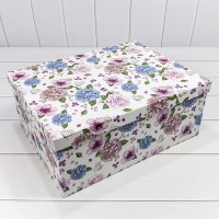 Коробки Прямоугольные Набор 1/15 42,5*33*17,6 "Гортензия на белом фоне" 1/2 Арт: 721902/1477