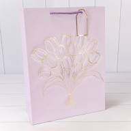 Пакет подарочный с тиснением &quot;Букет&quot; (микс) 31*42*12 210г 1/20 1/80 Арт: 000330A - Пакет подарочный с тиснением "Букет" (микс) 31*42*12 210г 1/20 1/80 Арт: 000330A