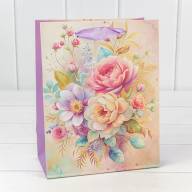 Пакет подарочный "Цветы" (микс 225) 18*23*10 210г 1/20 1/360 Арт: 000225E - Пакет подарочный "Цветы" (микс 225) 18*23*10 210г 1/20 1/360 Арт: 000225E