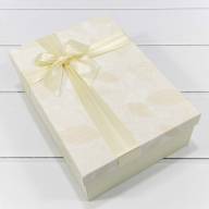 Коробки Прямоугольные Набор 1/3 29*21*9,5 &quot;Листья&quot; Бежевый 1/24 Арт: 7201460/2 - Коробки Прямоугольные Набор 1/3 29*21*9,5 "Листья" Бежевый 1/24 Арт: 7201460/2