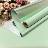 Плёнка 0,58*10м матовая металлизированная 65мкм Умеренно-зелёный 1/30 Арт: 001328/14