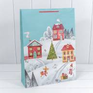 Пакет подарочный &quot;С Новым годом&quot; (микс) 33*45*11 157г 1/20 1/240 Арт: 300294A - Пакет подарочный "С Новым годом" (микс) 33*45*11 157г 1/20 1/240 Арт: 300294A