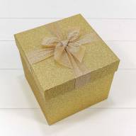 Коробки Куб Набор 1/6 20*20*18,3 &quot;Блеск&quot; Золотой 1/12 Арт: 7308019/10040 - Коробки Куб Набор 1/6 20*20*18,3 "Блеск" Золотой 1/12 Арт: 7308019/10040