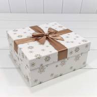 Коробки Квадратные Набор 1/3 24*24*11,5 &quot;Снежинки&quot; Белый 1/24 Арт: 720300-702 - Коробки Квадратные Набор 1/3 24*24*11,5 "Снежинки" Белый 1/24 Арт: 720300-702