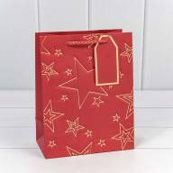 Пакет подарочный с тиснением &quot;Звёзды&quot; (микс) 18*23*10 210г 1/20 1/360 Арт: 300912E - Пакет подарочный с тиснением "Звёзды" (микс) 18*23*10 210г 1/20 1/360 Арт: 300912E