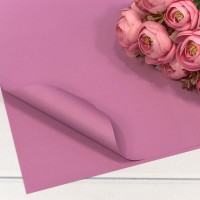 Плёнка в листах 60*60 (20 шт.) матовая "Корейская" 55мкм Сиреневый-22 1/60 Арт: 001398/22
